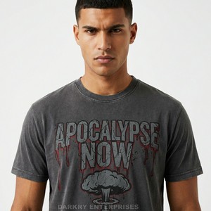 Camiseta Gráfica con Texto Glitch al por Mayor para Hombre, Camiseta de Algodón con Estampado Biohazard Personalizado, Estilo Cyberpunk, Manga Corta, Color Gris - Product Image 6