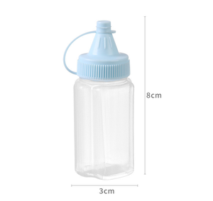 Bouteilles miniatures à presser vides en plastique HDPE écologique pour sérigraphie transparente – Haute qualité, vente en gros - Product Image 2