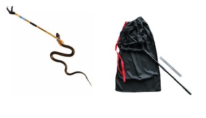 Bolsa portátil para capturar serpientes con marco metálico y diseño de boca grande para un manejo y reubicación seguros de las serpientes - Product Image 2