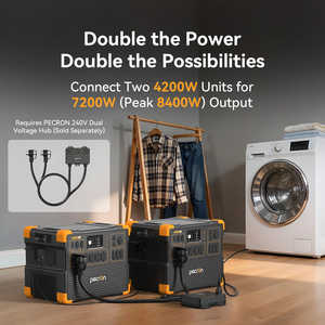 Stock USA PECRON E3800LFP Alimentation de Secours 4200W avec Chariot Gratuit et <span class=keywords><strong>Batterie</strong></span> <span class=keywords><strong>Externe</strong></span> 3840Wh pour la Maison - Product Image 2