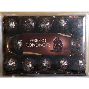 Auténtico Chocolate Negro Italiano Ferrero Rondnoir con 50 Por Ciento de Contenido de Cacao para un Sabor Amargo Intenso, Paquete de 24 Unidades - Product Image 1