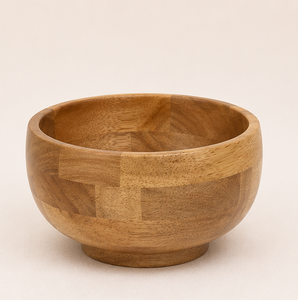 Bol à salade en bois d'acacia écologique fait main, grand bol de service sur pied pour fruits, ustensiles de cuisine au prix le plus bas - Product Image 1