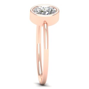 REYES Precio al por Mayor Anillos de Compromiso y Boda de Oro Sólido de 14K, 18K, 22K con Moissanita, Regalo de Cumpleaños, Joyería Fina para Mujer - Product Image 3