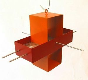 Casa para pájaros colgante, casa para pájaros de exterior, casa para pájaros de jardín, casa para pájaros decorativa, casa para pájaros de hierro, casa para pájaros moderna - Product Image 5