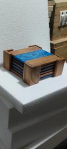 Sous-verres en marbre et bois de haute qualité, gravés sur mesure, sous-verres en marbre et bois pour boissons - Product Image 5