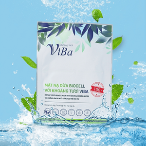 Masque facial en feuille Viba Youth Biocell, hydratant nourrissant, revitalisant pour la peau, unisexe, eau minérale de noix de coco fermentée, Vietnam - Product Image 1