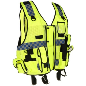 High Visibility Reflective Safety Vest Men's V-neck Zipper Closure Breathable Polyester Workwear with Pockets Casual Summer - Product Image 6