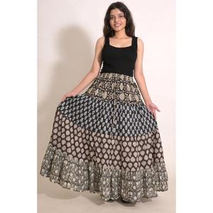 Boho Cotton Patchwork <b>Long</b> <b>Skirt</b> Handmade Indian Maxi <b>Skirt</b> Hippie <b>Summer</b> Wear Clothing for Women - Product Image 5
