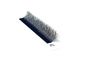 Extensiones de Pestañas Hechas a Mano en Forma de W de Fibra PBT Coreana Forever J, 0.07mm, Curvatura D, 3D Pre Abanicadas, Mate, Alta Consistencia, Volumen - Product Image 2