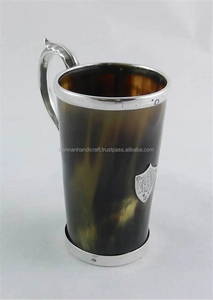 Mug en corne de buffle fait main, nouveau design, haute qualité, cadeau de Noël, mug en corne de Viking pour la table, le bar à bière - Product Image 3