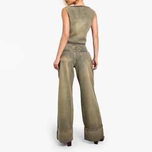 Pantalones Vaqueros Premium para Mujer, Personalizados OEM ODM, Suaves, Cómodos, Duraderos, Precio de Fábrica, Proveedor de Ropa de Alta Calidad - Product Image 5