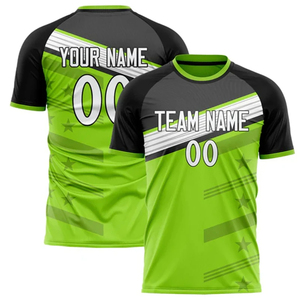Camiseta de Fútbol Unisex Personalizada con Estampado por Transferencia Térmica, Cuello Redondo, Manga Corta, Absorbe la Humedad, Transpirable, 100% Poliéster - Product Image 4