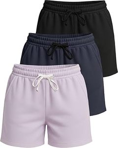High quality <b>Top</b> selling 100% Cotton Fleece women's shorts Custom Embriordery logo Lightweight shorts for women - Product Image 1