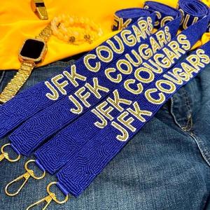 Correa de Repuesto Ancha Personalizada Hecha a Mano con Cuentas de Cristal Bordadas para Bolsos Cruzados, Bolsos de Estadio y Riñoneras CRYSTAL - Product Image 2