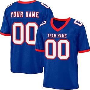 Maillot de football américain personnalisé, lettres et numéros brodés, uniforme d'entraînement de football pour adultes et jeunes - Product Image 1