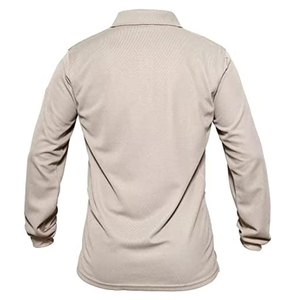 Cotton Polyester Men's Polo <b>Shirt</b> Turn Down <b>Collar</b> Block Color Full Sleeve Slim Fit Polo <b>T</b> <b>Shirt</b> With OEM Service High Demanding - Product Image 4