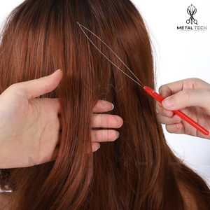Colorful Hair Extension Loop <b>Needle</b> Wire <b>Threader</b> Pulling Hook Set for Micro Link Ring Beads Application Wholesale Pack - Product Image 5