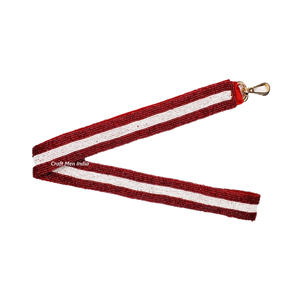 Customized Wide Beaded <b>Strap</b> <b>Bag</b> <b>Strap</b> Custom Metal Belts Product Category - Product Image 1