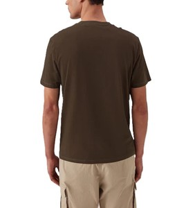 เสื้อยืดคอกลมโออีเอ็มสีเข้มแบบยูนิเซ็กซ์ ผ้าเจอร์ซีย์ 100% คอตตอน ทรงลำลอง แขนสั้น ใส่สบายสำหรับฤดูร้อน - Product Image 6