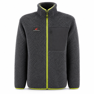 Chaqueta de forro polar personalizada OEM ODM con cremallera, impermeable, cortavientos, para hombre, ropa de trabajo para exteriores, tejido de forro polar Sherpa de pelo corto - Product Image 3