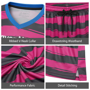 Meilleures ventes : Nouveaux ensembles d'uniformes de football d'hiver 100 % polyester respirants à manches courtes, personnalisables avec logo pour équipes - Product Image 6