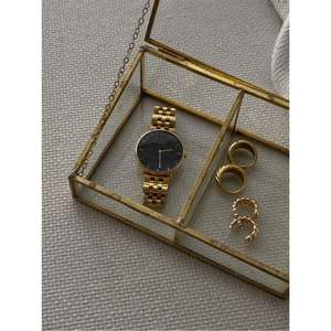 Boîte d'emballage de bijoux en verre trempé transparent avec logo personnalisé, cadre en laiton, fond miroir, boîte de rangement pour bibelots, emballage cadeau de luxe - Product Image 2