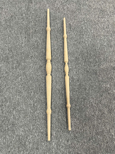 Sustainable Poplar Wooden Baluster Spindles Handrail Stair Parts Carved Interior Balusters Modern Elegant Stair EFS CB0134 - Product Image 3