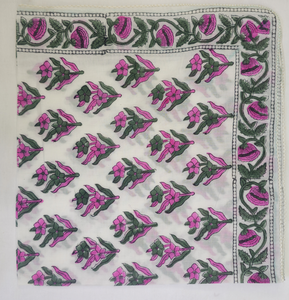Pañuelos Boho al por Mayor Hechos a Mano, 100% Algodón Suave, Pañuelos con Estampado Floral, Pañuelos para la Cabeza, Pañuelos para el Cabello, Pañuelos Florales Vintage - Product Image 3