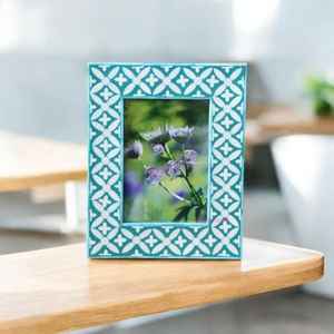 Marco de Fotos de Madera con Incrustaciones de Hueso, Hecho a Mano, para Montar en la Pared, Forma Personalizada, Embalaje en Caja de Regalo, para Hogar o Restaurante - Product Image 2