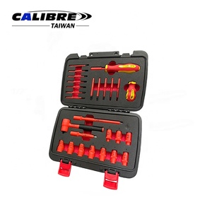 TAIWAN CALIBRE 27pc 1/4" Dr. VDE Insulated Ratchet and Socket <b>Tool</b> <b>Set</b> - Product Image 2