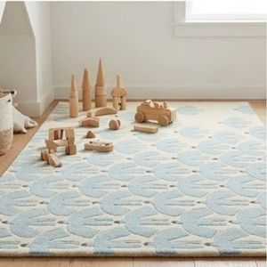 Hot Selling Modern Geometric Pattern Area <b>Rug</b> Rectangle Light Blue Beige Flat Pile Non-Slip Living Room <b>Rug</b> - Product Image 4