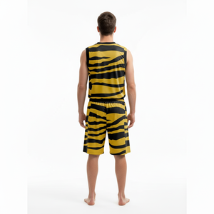 <b>Men</b> Custom New Basketball Uniform Reversible Breathable 100% Polyester Jersey Plus Size Basketball Sport Wear Set Breathable - Product Image 5