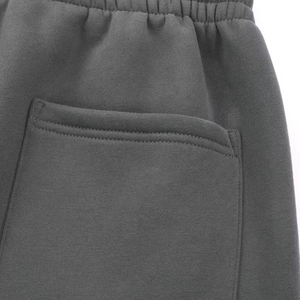 Men’s Oversized Fluffy Sweatpants Charcoal Grey Baggy <b>Joggers</b> Heavyweight Fleece Drawstring Casual Streetwear Pants - Product Image 2