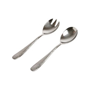 Poignée polie en or avec un design unique Couverts à dessert Serveurs en or Ensemble de cuillères de service en acier inoxydable - Product Image 6