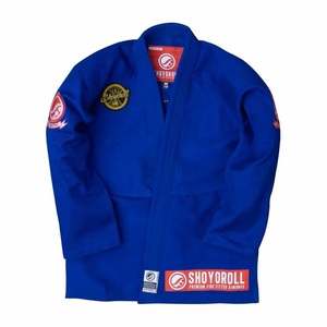 Personnaliser la série Blue Shoyorol # Kimono de Jiu-Jitsu Rétro 71 Competitor avec Sac, Kimono Brésilien BJJ, Uniforme d'Arts Martiaux CP-BJJ-21 - Product Image 1