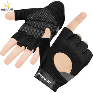 Fingerless Weight Lifting Gloves with Palm Protection Padding, Breathable <b>Lightweight</b> Gym Gloves for <b>Men</b>, Cycling, Exercise - Product Image 1