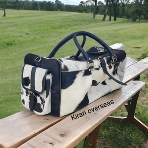 กระเป๋าเป้สะพายหลังอเนกประสงค์ใช้ได้ทั้งชายและหญิงกระเป๋าหนังแท้สีดำขนาดใหญ่กระเป๋าดัฟเฟิลสั่งทำความยาวได้เข็มขัดเหล็กอัลลอย - Product Image 6