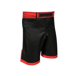 Pantalones Cortos de Boxeo Blancos con Ribete Amarillo en la Cintura, de Secado Rápido, Elásticos, de Poliéster, Unisex, para Artes Marciales, Corte Regular para Adultos, Personalizables en la Parte Delantera - Product Image 2