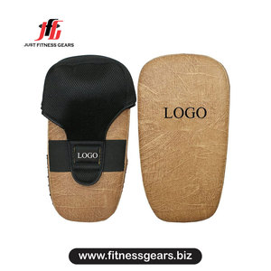 Pad thaïlandais en PU pour l'entraînement de Muay Thai et de Kickboxing avec sangle de poignet en Velcro unisexe réglable - Product Image 3