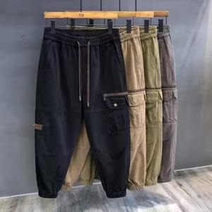 กางเกงขายส่งคุณภาพสูงสั่งทำพิเศษแบบมีเชือกผูกเอว ผ้าฝ้าย/โพลีเอสเตอร์กันยับ ซักเบา สวมใส่สบาย น้ำหนักเบา สำหรับผู้หญิงและผู้ชาย - Product Image 4