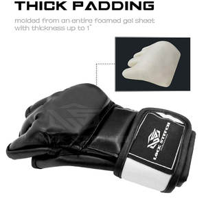 Guantes Profesionales de Entrenamiento MMA para Boxeo, Muay Thai, Kickboxing, Equipo de Entrenamiento, Guantes de Piel Sintética PU - Product Image 4