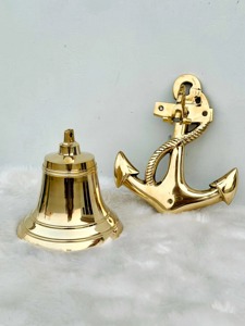 Campana de Metal de Latón Sólido para Decoración de Puerta, Diseño Náutico Vintage con Serigrafía, Campana Colgante de Pared con Acabado Pulido y Música - Product Image 4