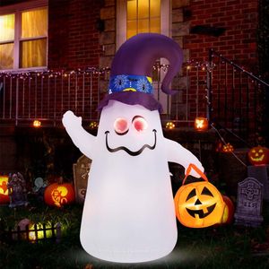 Fantasma Gonfiabile di Halloween da 1,8 m con Luce a Specchio Infinito Dimmerabile in PVC - Product Image 1