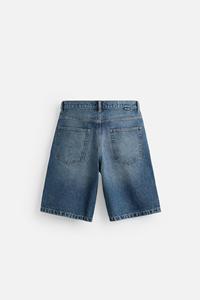 Shorts de Mezclilla Lavada de Corte Holgado para Hombre - Product Image 6