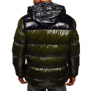 Veste matelassée à bulles pour homme avec logo frontal, coupe-vent, écologique, streetwear, personnalisable, OEM, vente en gros - Product Image 4