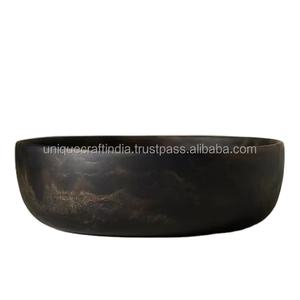 <b>Large</b> Capacity Decorative Resin <b>Bowl</b> – Contemporary Tableware <b>Bowl</b> for <b>Serving</b>, Display & Organization - Product Image 1