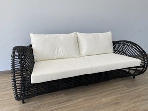 Contemporary Outdoor Rattan <b>Sofa</b> <b>Set</b> with Waterproof Cushions for Garden Patio, Deck and Poolside Use, Stylish Outdoor Furniture - Product Image 6