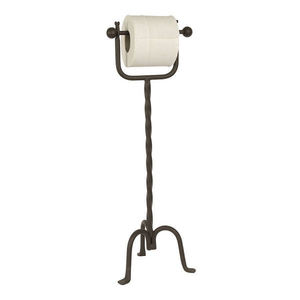 Ornamental Iron Toilet <b>Paper</b> Holder Floor Stand Rustic Bathroom <b>Tissue</b> Holder Bathroom Accessories bathroom use - Product Image 4