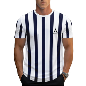 Printed Sports Jersey Short Sleeve Spandex Nylon Crew Neck Breathable Quick Dry Training T Shirt By Maven Togs - Product Image 3
