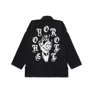 Conjuntos de Jiu Jitsu Gi BJJ Gi de tejido elástico Black Pearl de Shoyorol, nuevo diseño, superventas, Kimono de Yoga Flame negro, conjuntos de artes marciales - Product Image 6